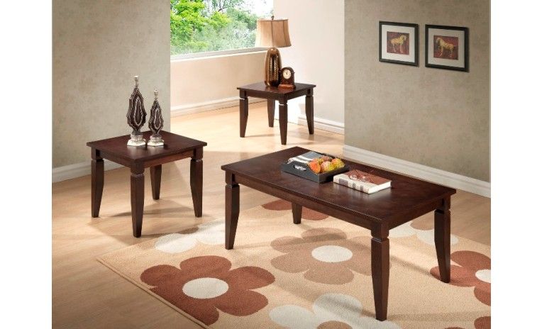 Dark Walnut Occasional Table Set #CT1069-70