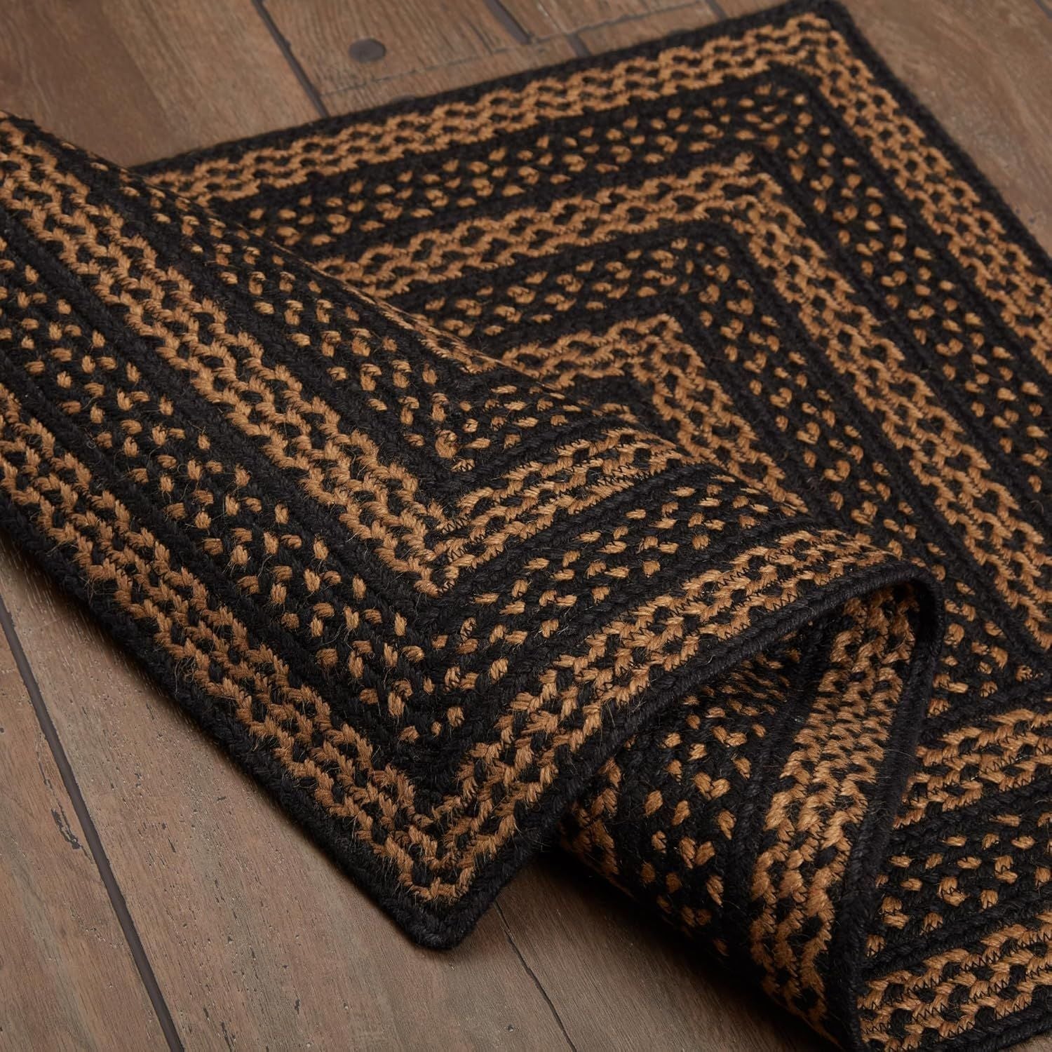 AIESY®  Beautiful Braided Reversible Cotton Area Door Mat For Home