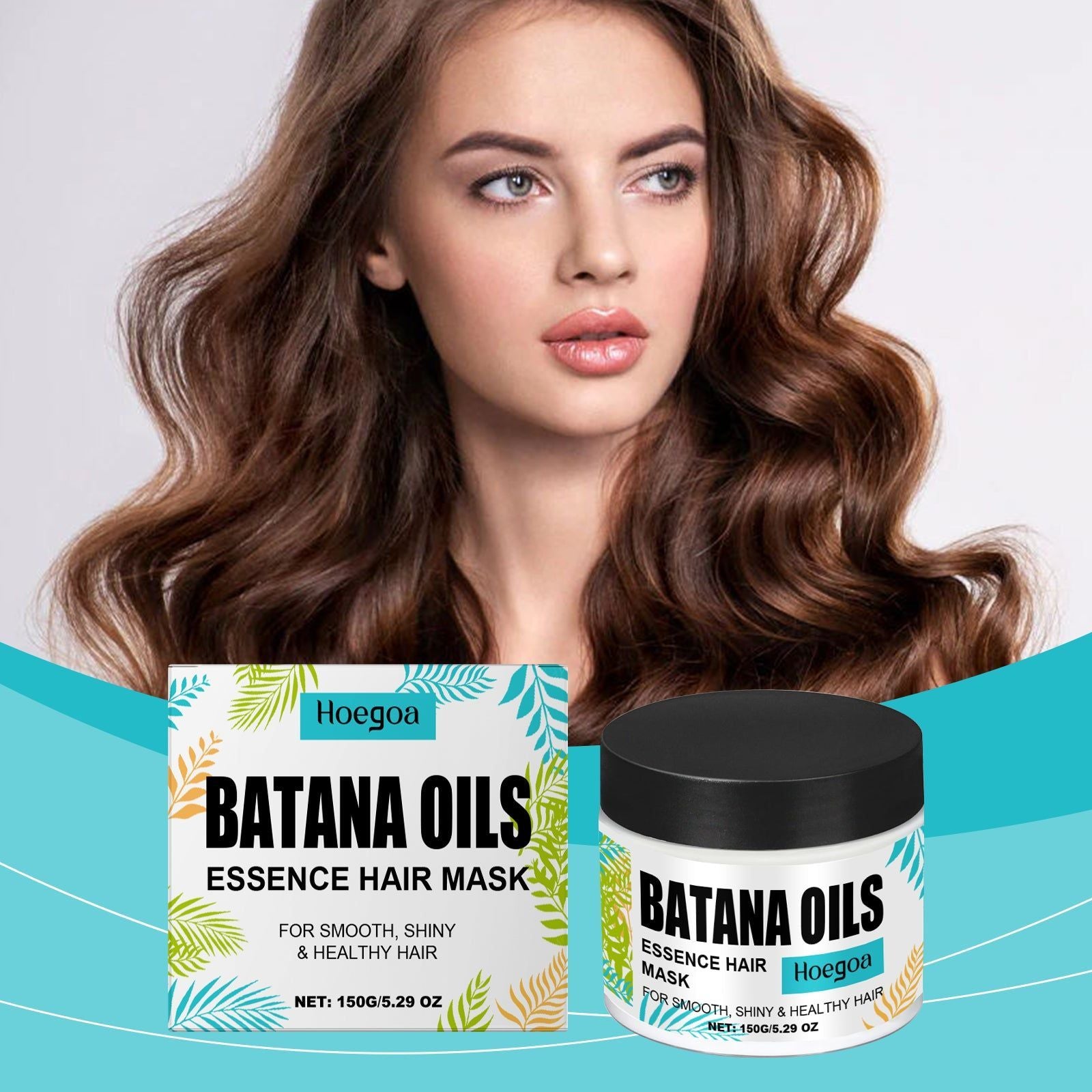Batana Moisturizing Hair Mask, Nourishing Hair Care, Smooth Shine, Long-Lasting Moisture ,150g