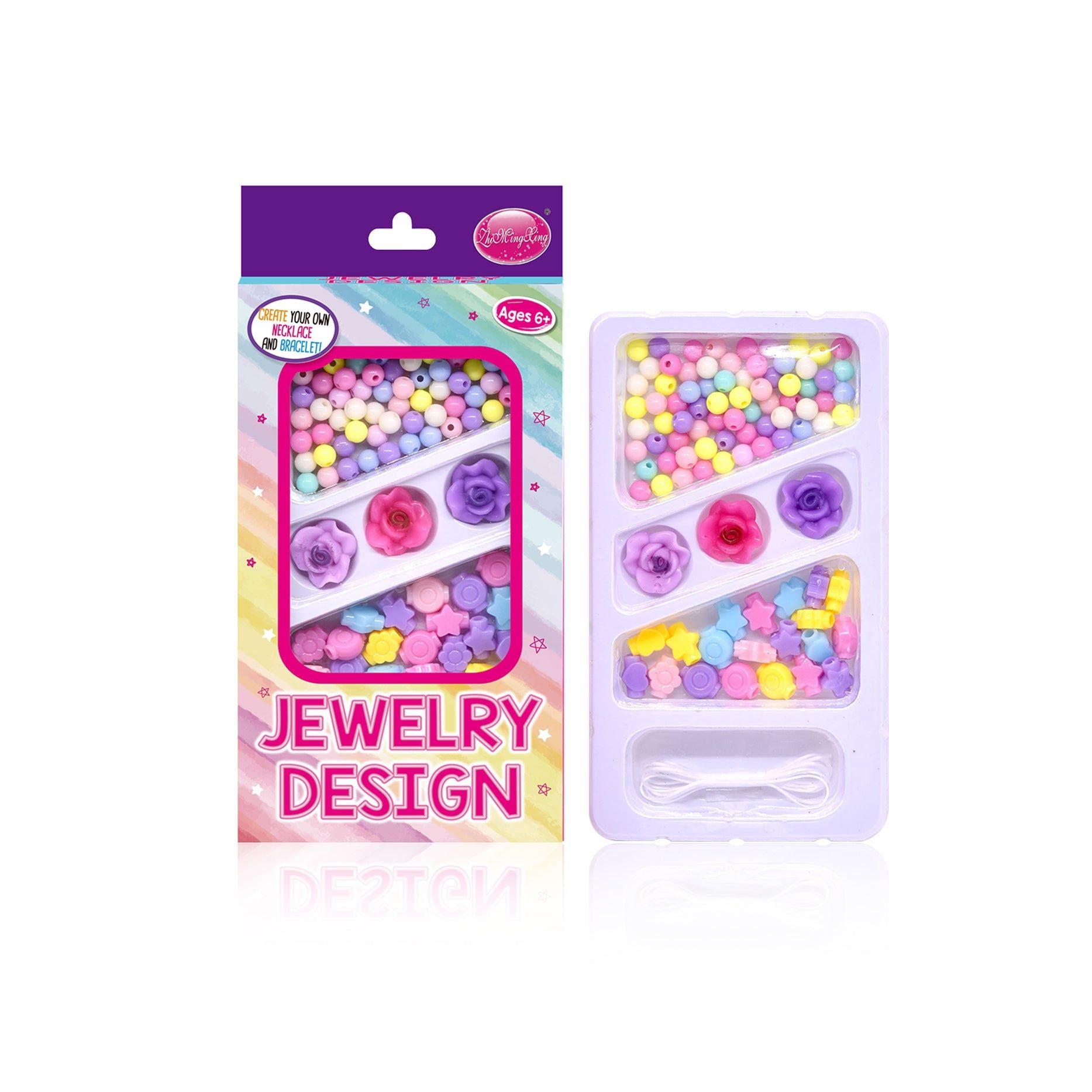 Creative Kids Bracelet Set, DIY Jewelry Kit for Parent-Child Fun, Safe and Educational ,1 set