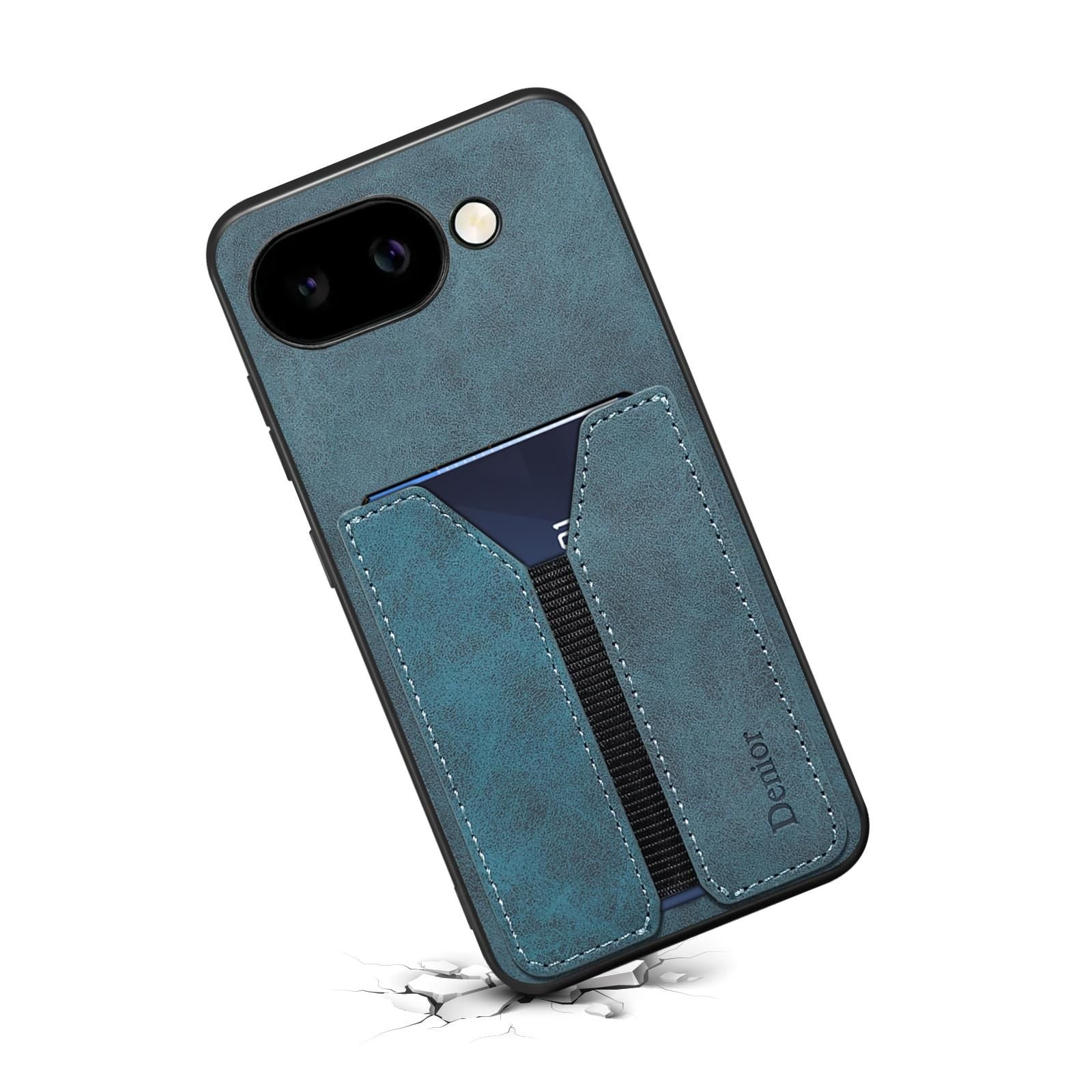 Denior DV Elastic Card Slot PU Case For Google Pixel 9a