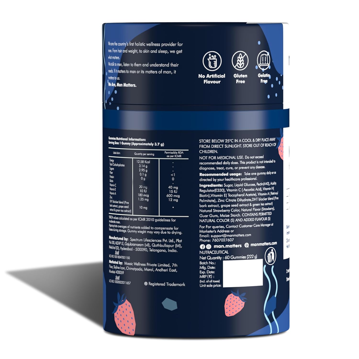 مان ماترز بيوتين جاميز للشعر والبشرة | عبوة تكفي لمدة 60 يومًا