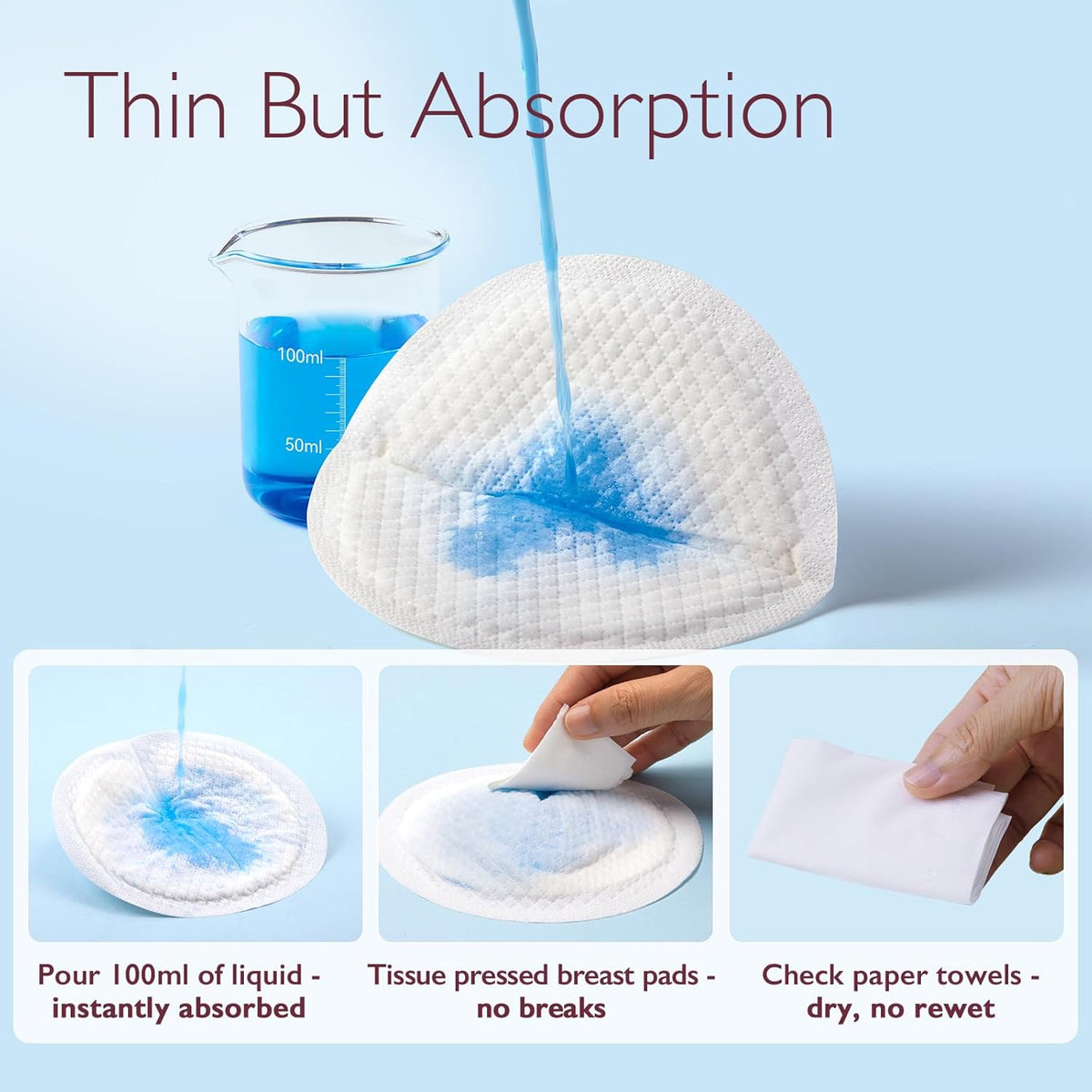 Momcozy Ultra-Thin Disposable Nursing Pads - 60 counts