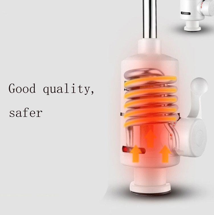 Electric Hot Water Faucet, Style:Digital Display Big Elbow Digital Display Big Elbow