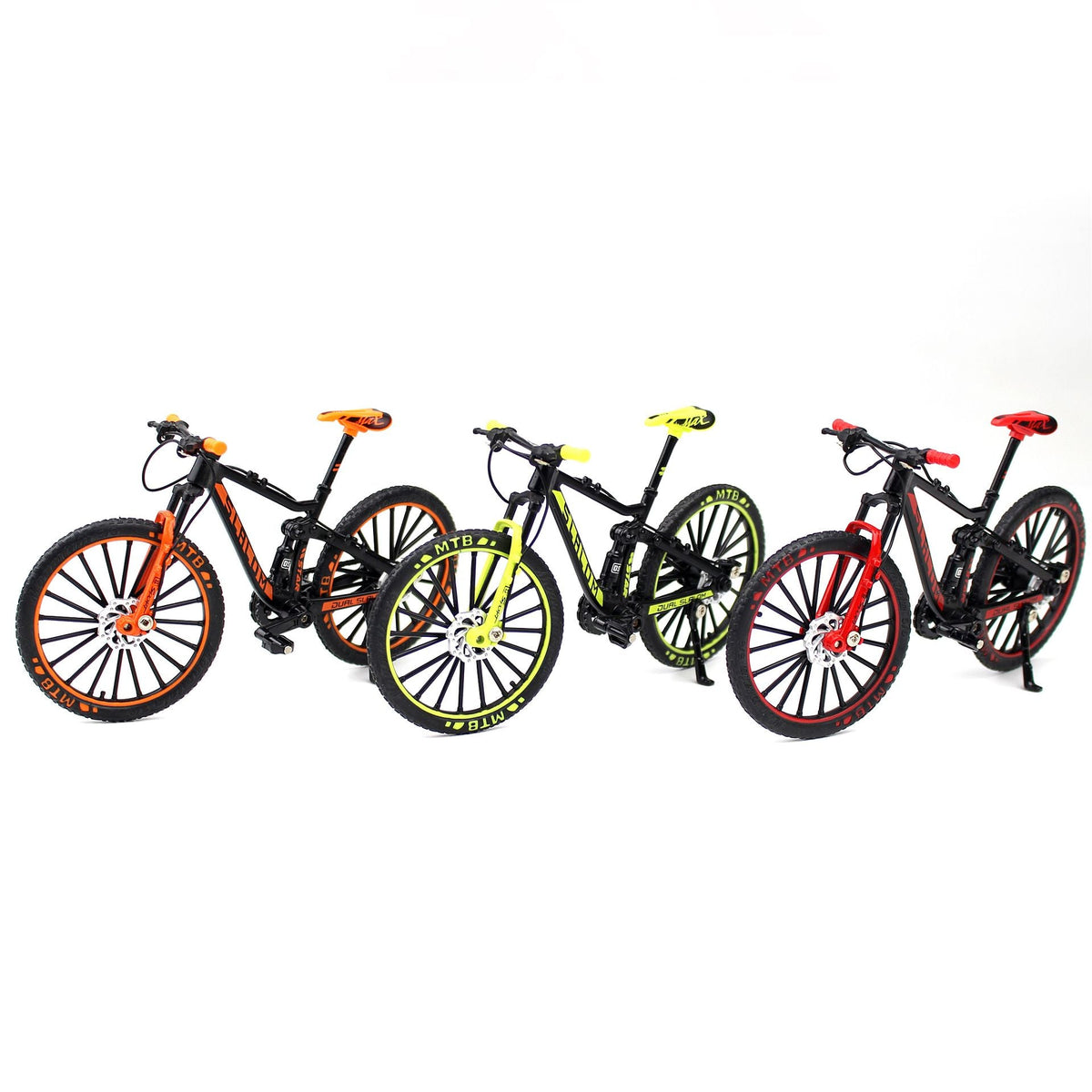 Mini 1:10 Alloy Bicycle Scale Model Desktop Simulation Ornament Finger Mountain Bikes Toy