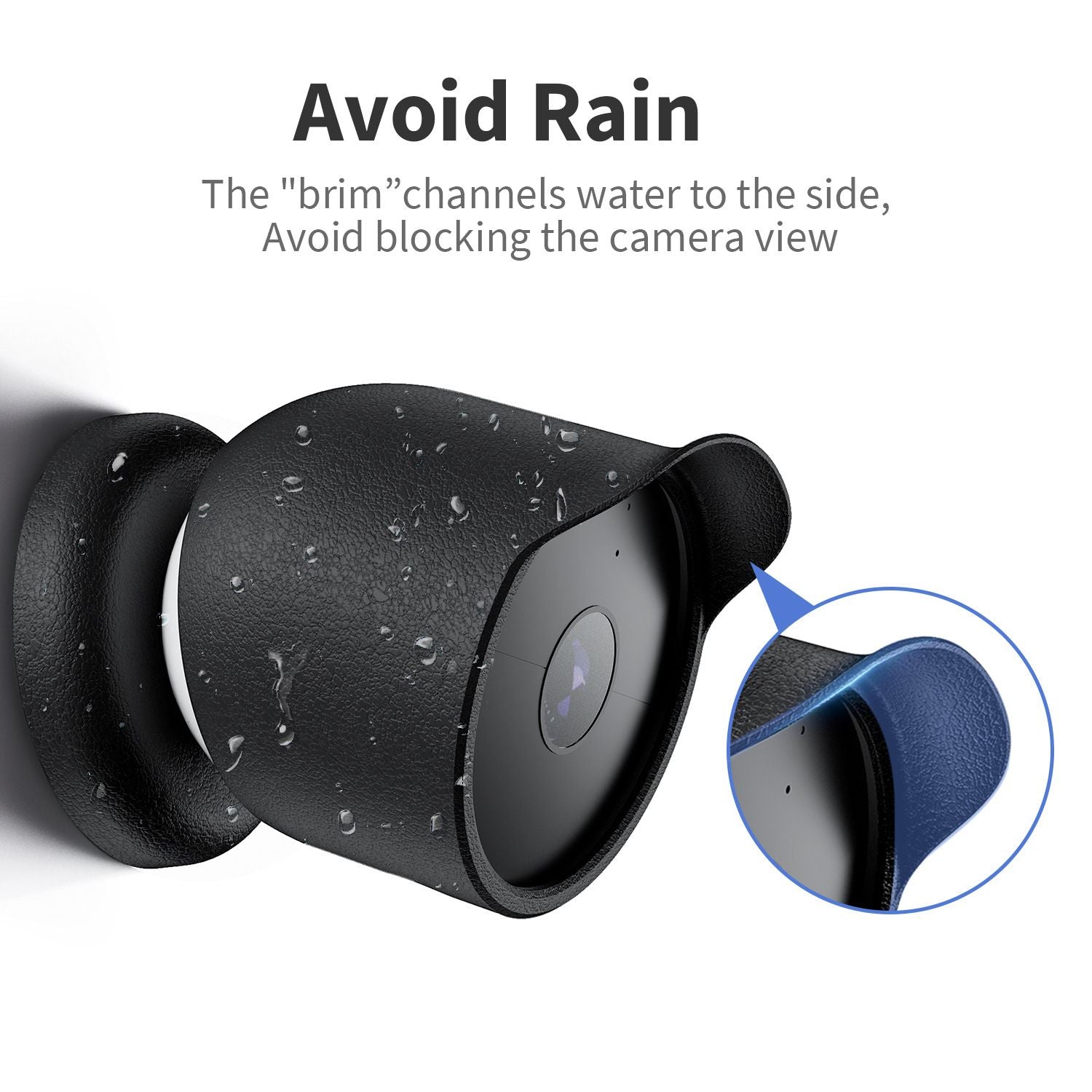 Security Camera Cover Waterproof Silicone Case For Google Nest Cam Outdoor