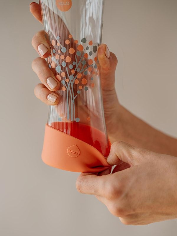 Peach Tree Glass Bottle