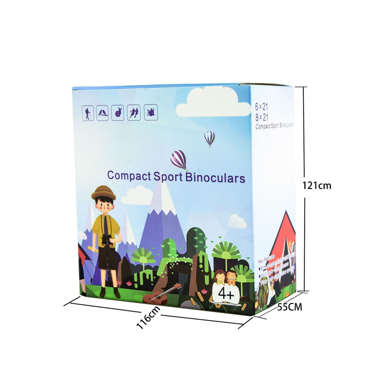 Children High Power Binoculars Toy Outdoor Adventure Student Telescope
