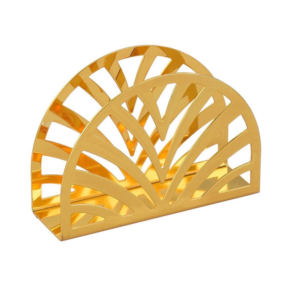 Elegant Napkin Holder Stainless Steel Golden Napkin Dispenser