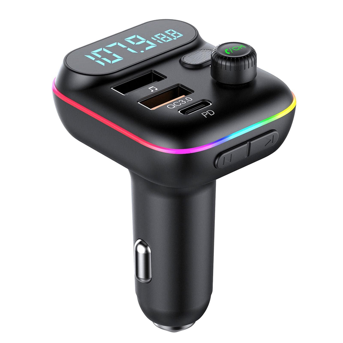 Car FM Transmitter Bluetooth Car MP3 Player Adapter Car Fast Charger With Mic