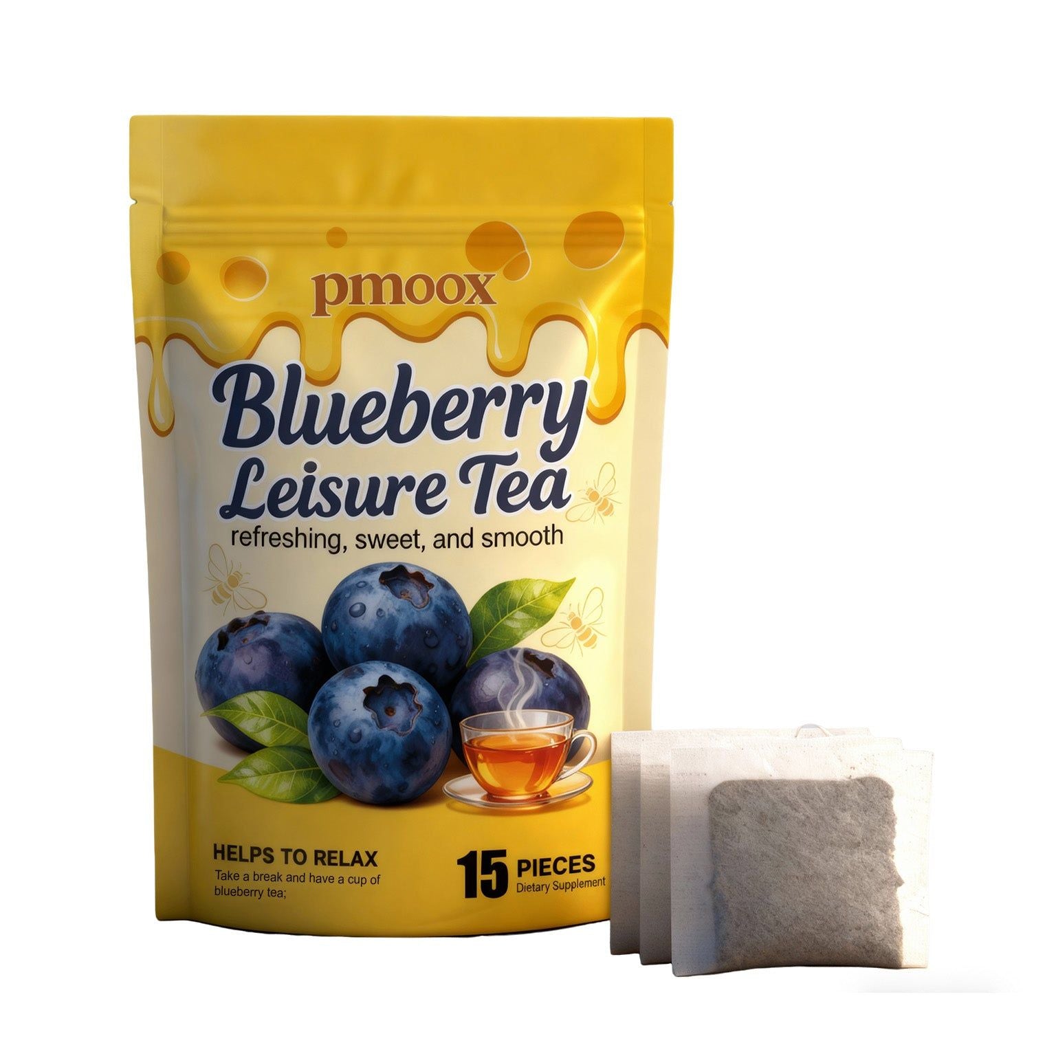 Blueberry Black Tea with Private Label, Oem Customization, Relaxing Body Care ,15pieces