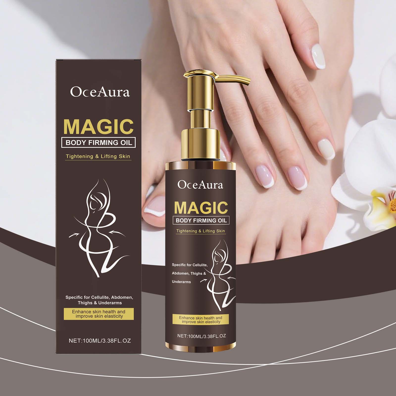 Body Care Oil, Hydrating, Non-Sticky, Smooth & Elastic Skin, Daily Nourishment ,100ml