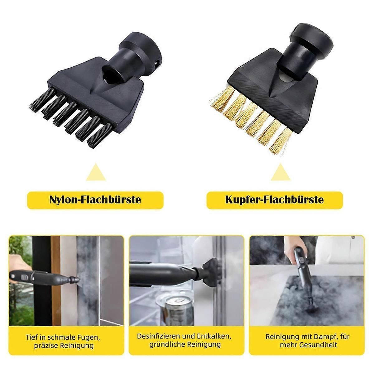 10 Piece Accessory Kit for Karcher SC1 SC5 Steam Cleaners With Brushes