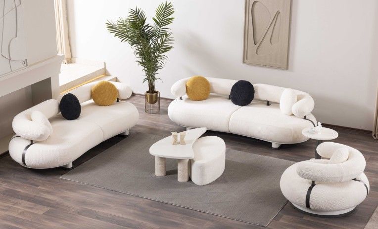 Belgrad Grey Living Room Set