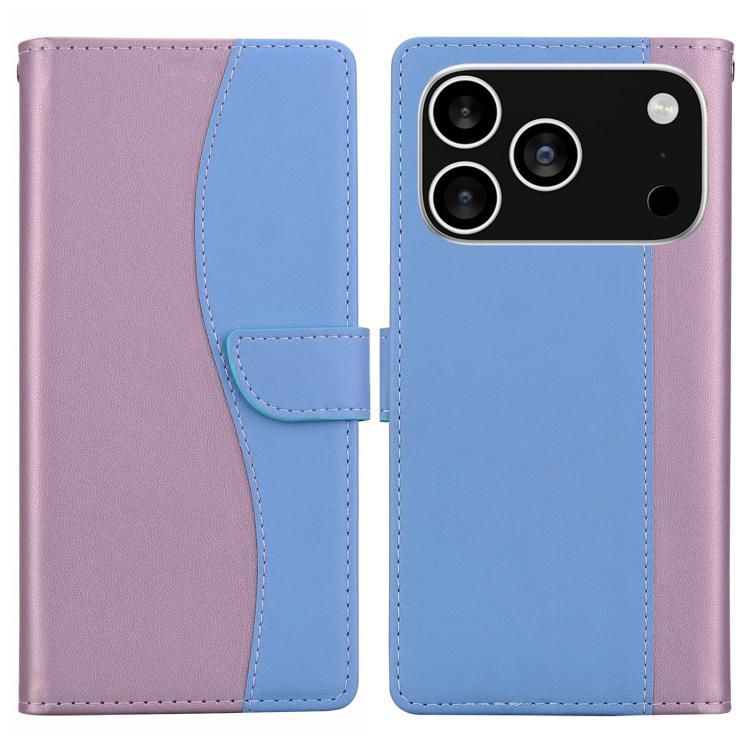 For iPhone 18 Pro Max / iPhone 17 Pro Max Embossed Two-Color Leather Phone Case