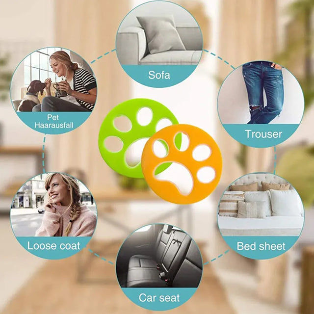 Pet Hair Remover for Washing Machine – Reusable Laundry Clothing Cleaner for Effective Hair Removal
