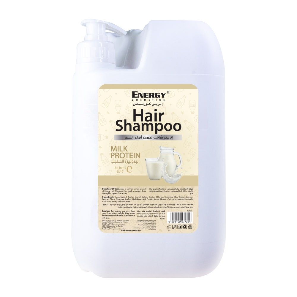 Energy Cosmetics Hair Shampoo, Milk Protein Extract, 5L