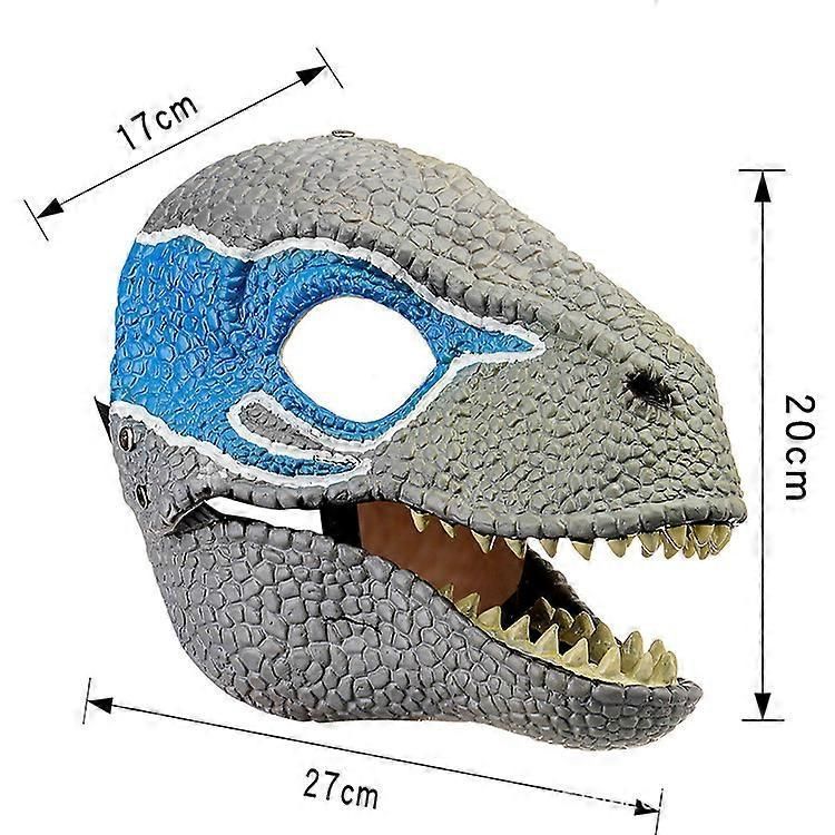 Dino Mask Moving Jaw, Dinosaur Mask For Kids Adult,dinosaur Head Face Mask For Halloween Cosplay Party Costume Prop-aabc zxin