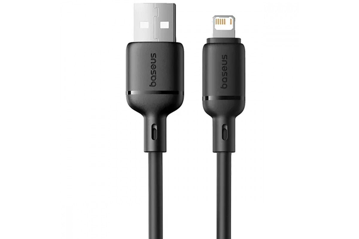 Baseus Silky Series 2.4A Fast Charging Cable USB to Lightning, Cluster Black