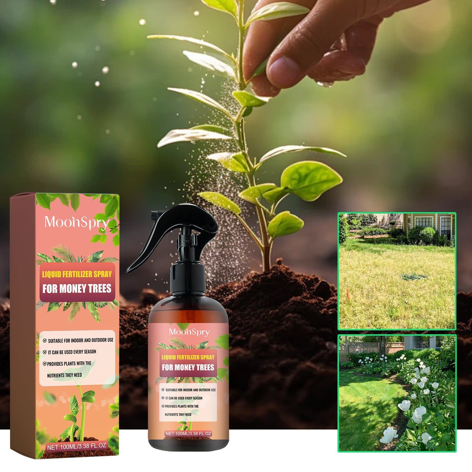 Boost Plant Growth with Premium Liquid Fertilizer, Nutrient Solution for Healthy Roots ,100ml