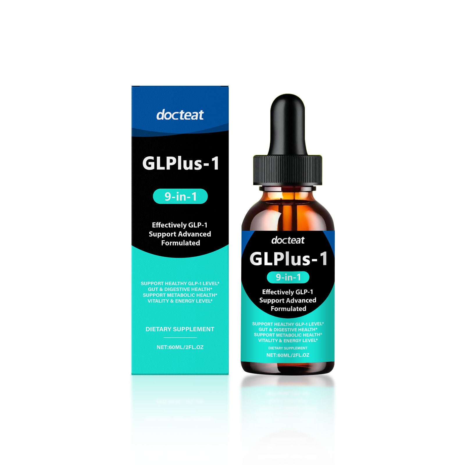 Boost Your Body Care with GLP-1 Nine-In-One Drops for Energy and Detox ,60ml