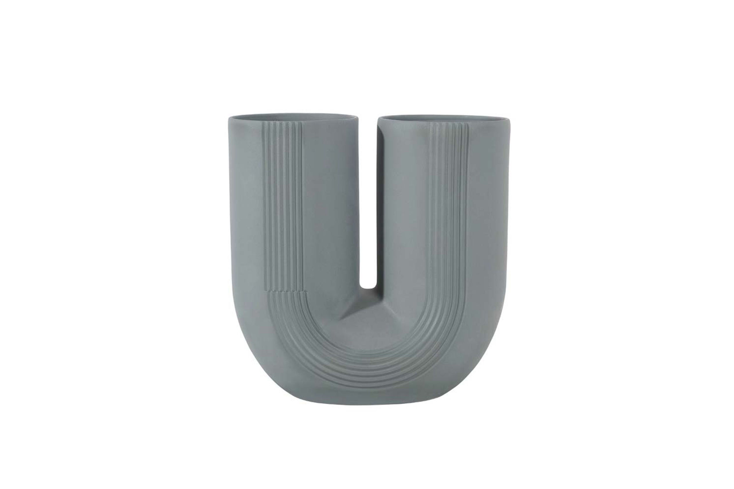 Arch Duo Vase – Stone Gray