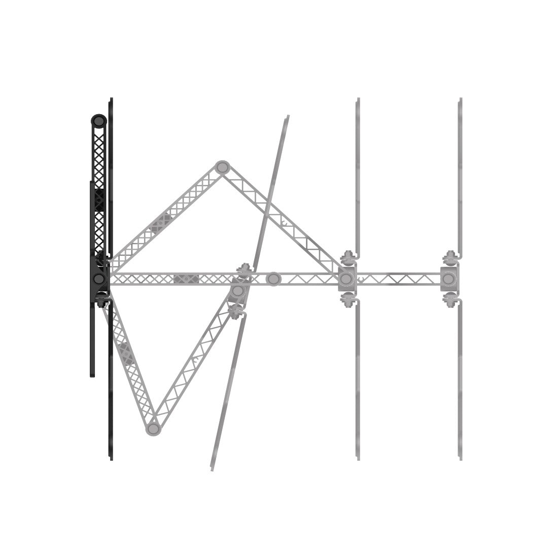 Hama 118060 Fullmotion"Ultraslim" TV Wall Bracket, 400x400,165 cm(65"),black