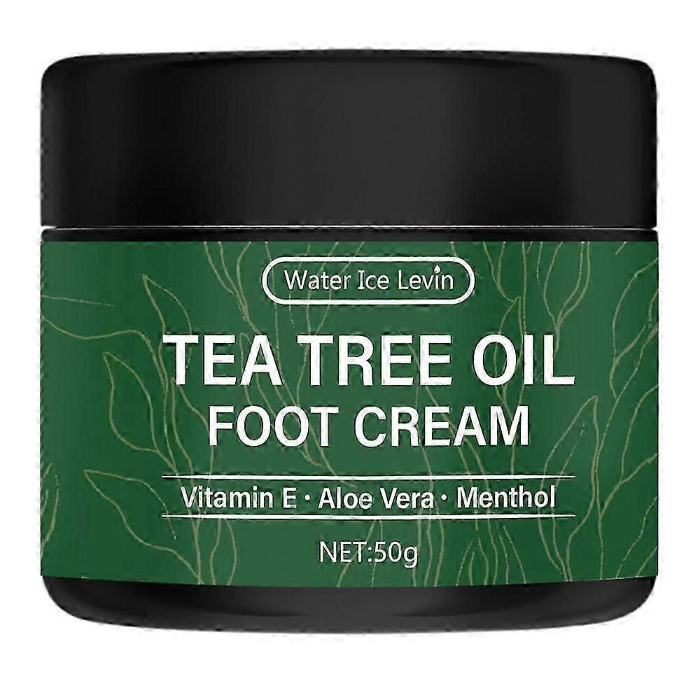 2PCS Tea Tree Oil Foot Cream for Dry Cracked Feet - Calluses, Dry Cracked Feet, Hands, Heels, Elbow, Nails, and Knees - Softens & Moisturizes Skin