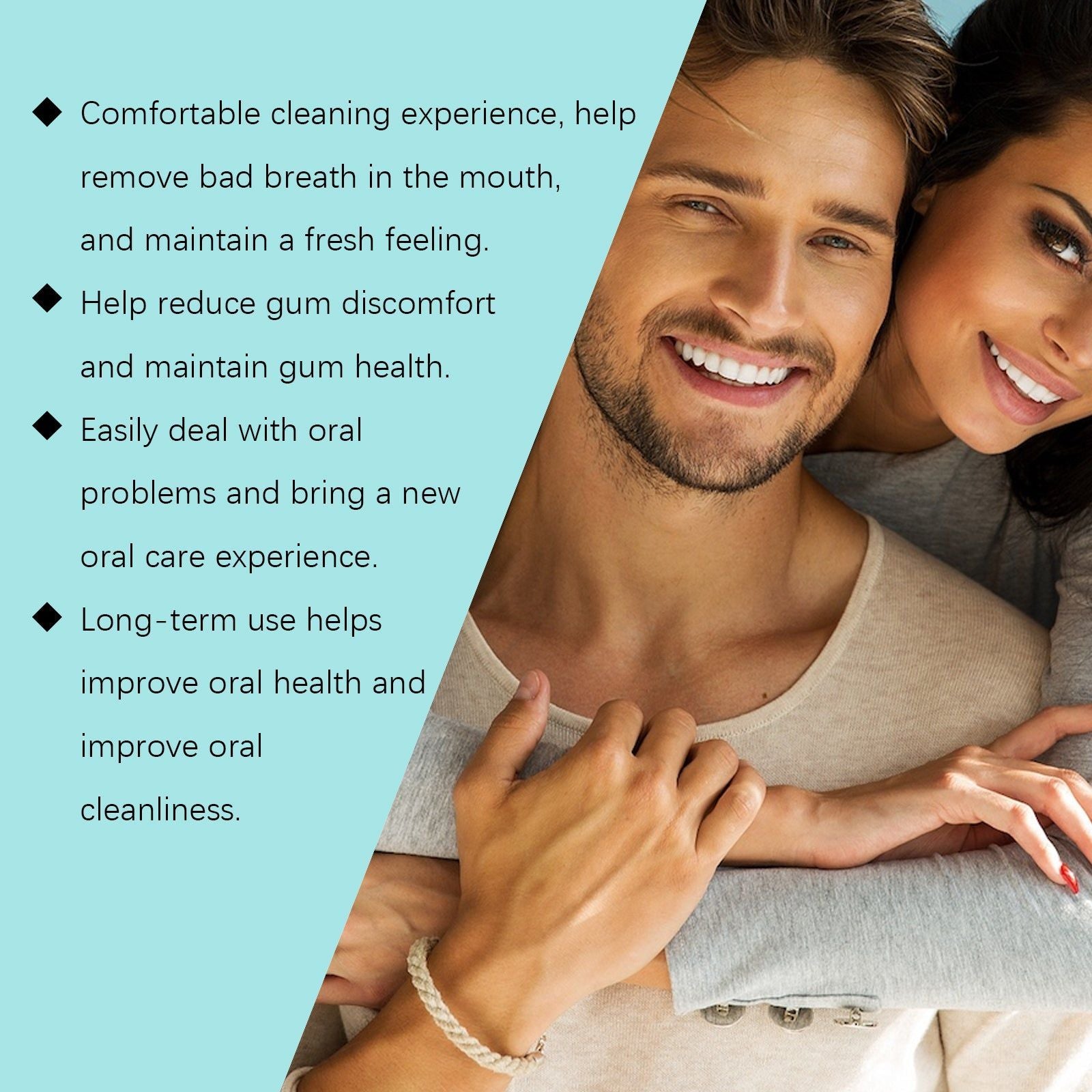 Coconut Oil Mouthwash for Fresh Breath, Oral Odor Treatment, Gentle Daily Dental Care ,60ml