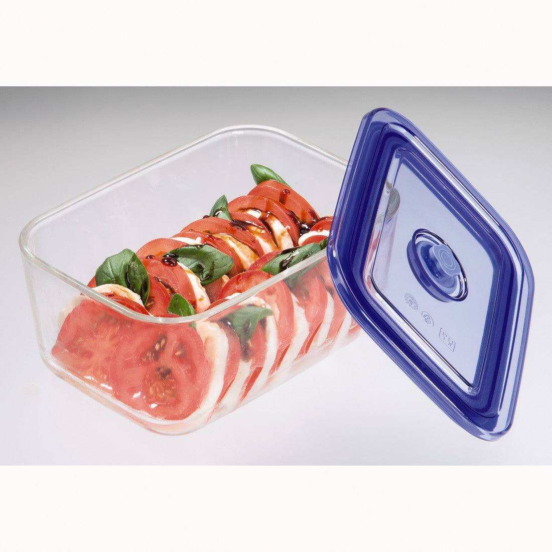 XAVAX 111531 Oven Dish/Food Storage Set made of Glass, 2 pcs., angular, 1500 ml, 3050 ml