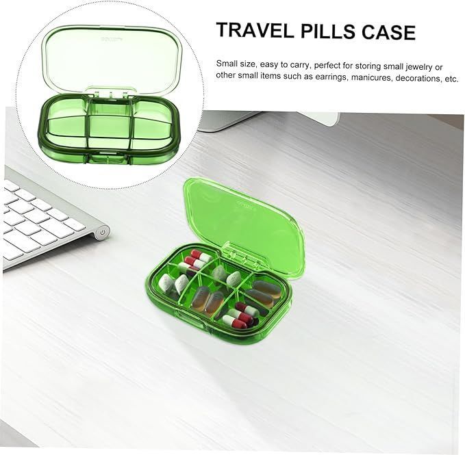 Medicine Storage Box Multi Compartment Organizer for Pills Vitamins