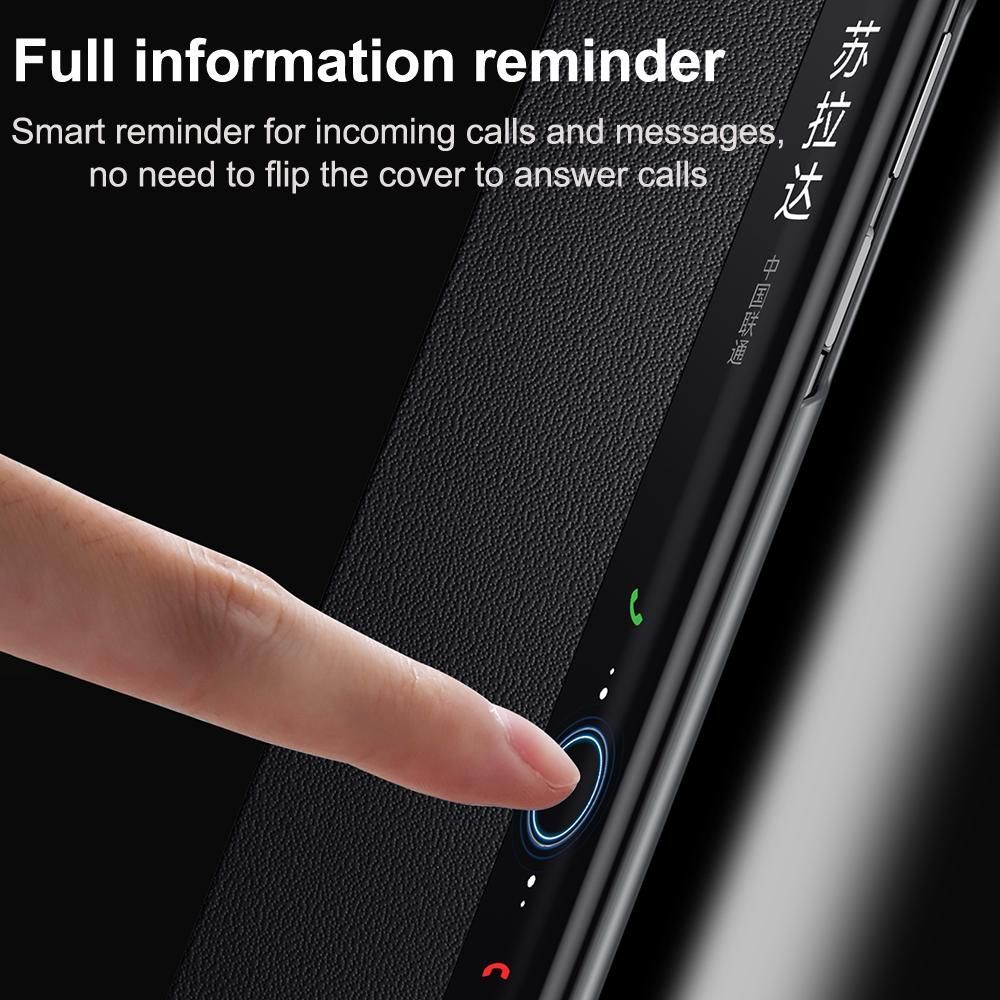 Smart View Window Leather Phone Case For Huawei Mate X6