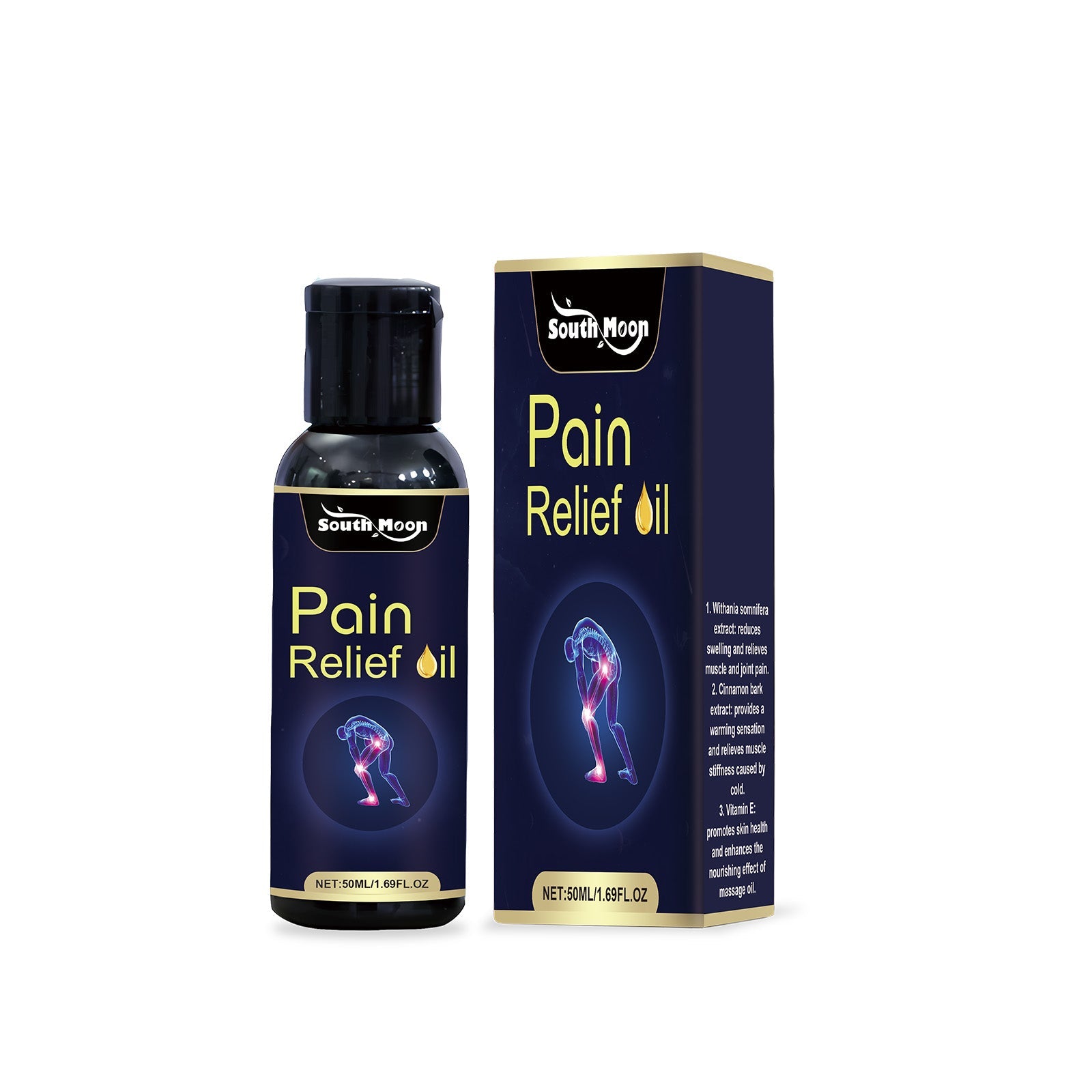 Body Massage Oil, Pain Relief, Moisturizer, Deep Penetration, Joint Care ,50ml