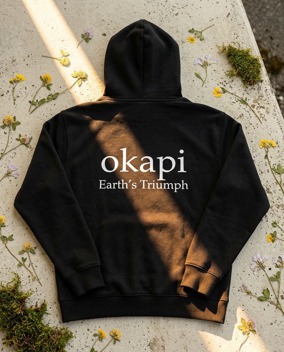 Okapi Black Canopy Hoodie