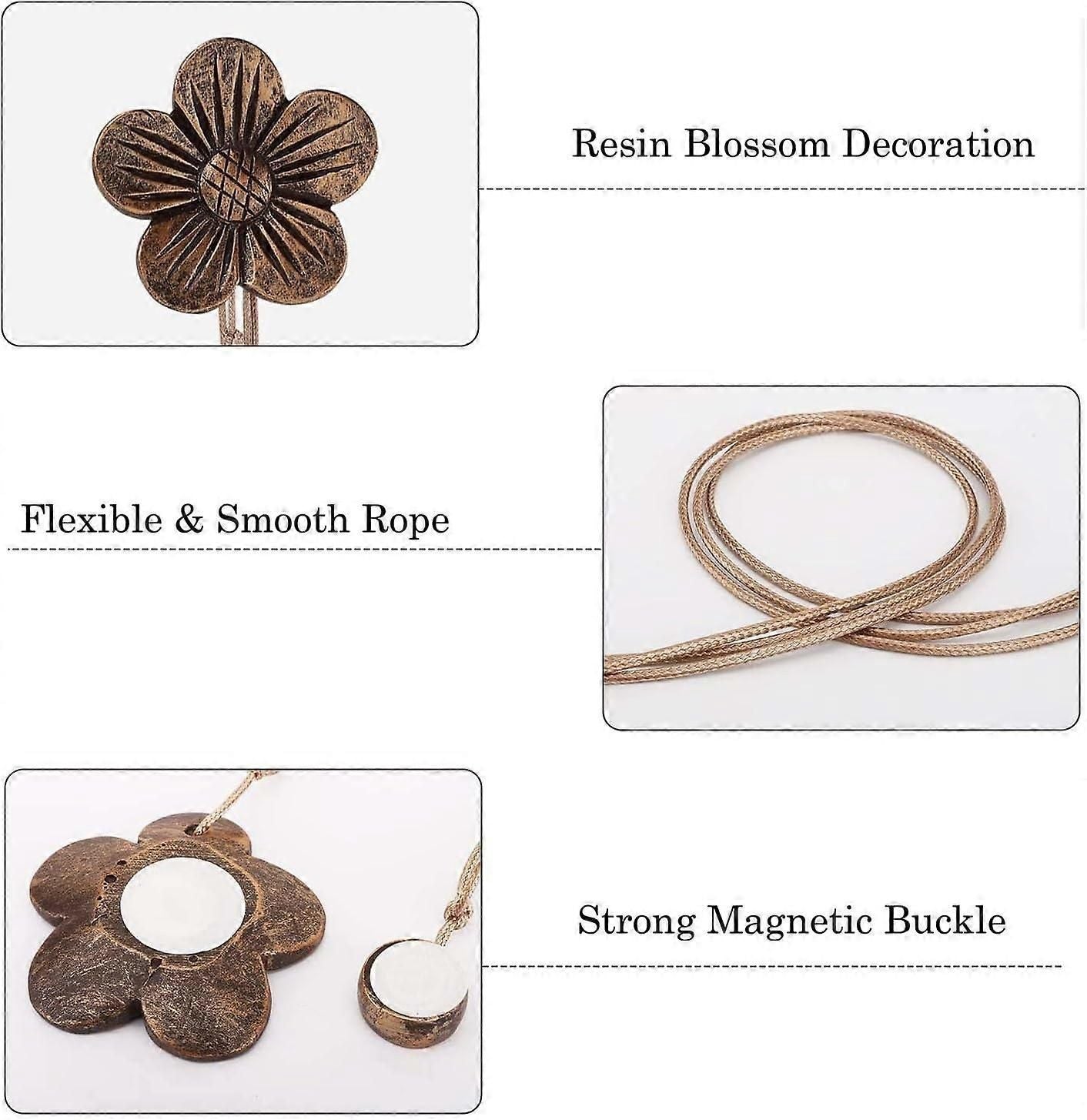 Lewondr Vintage Magnetic Curtain Tieback
