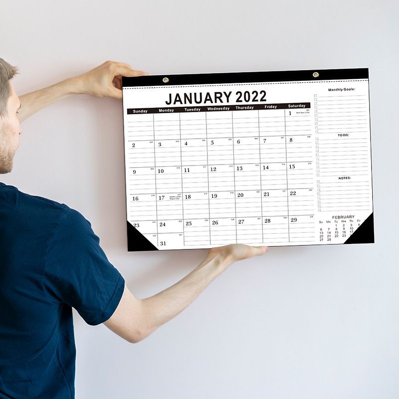 2022 Desk Calendar Monthly Wall Calendar Jan 2022 To Jun 2023 With To Do List Sticker