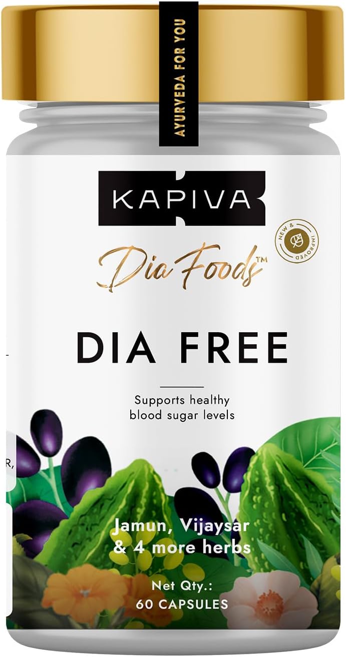 Kapiva Dia Free Capsules 60 Pack of 2