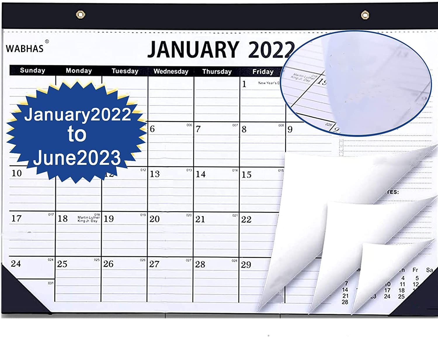 2022 Desk Calendar Monthly Wall Calendar Jan 2022 To Jun 2023 With To Do List Sticker