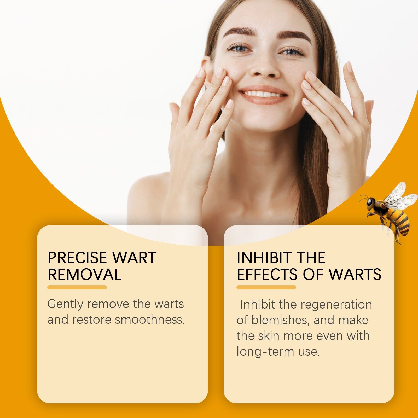 Bee Venom Body Care Cream, Brightening, Moisturizing, Wart & Blemish Treatment ,30g