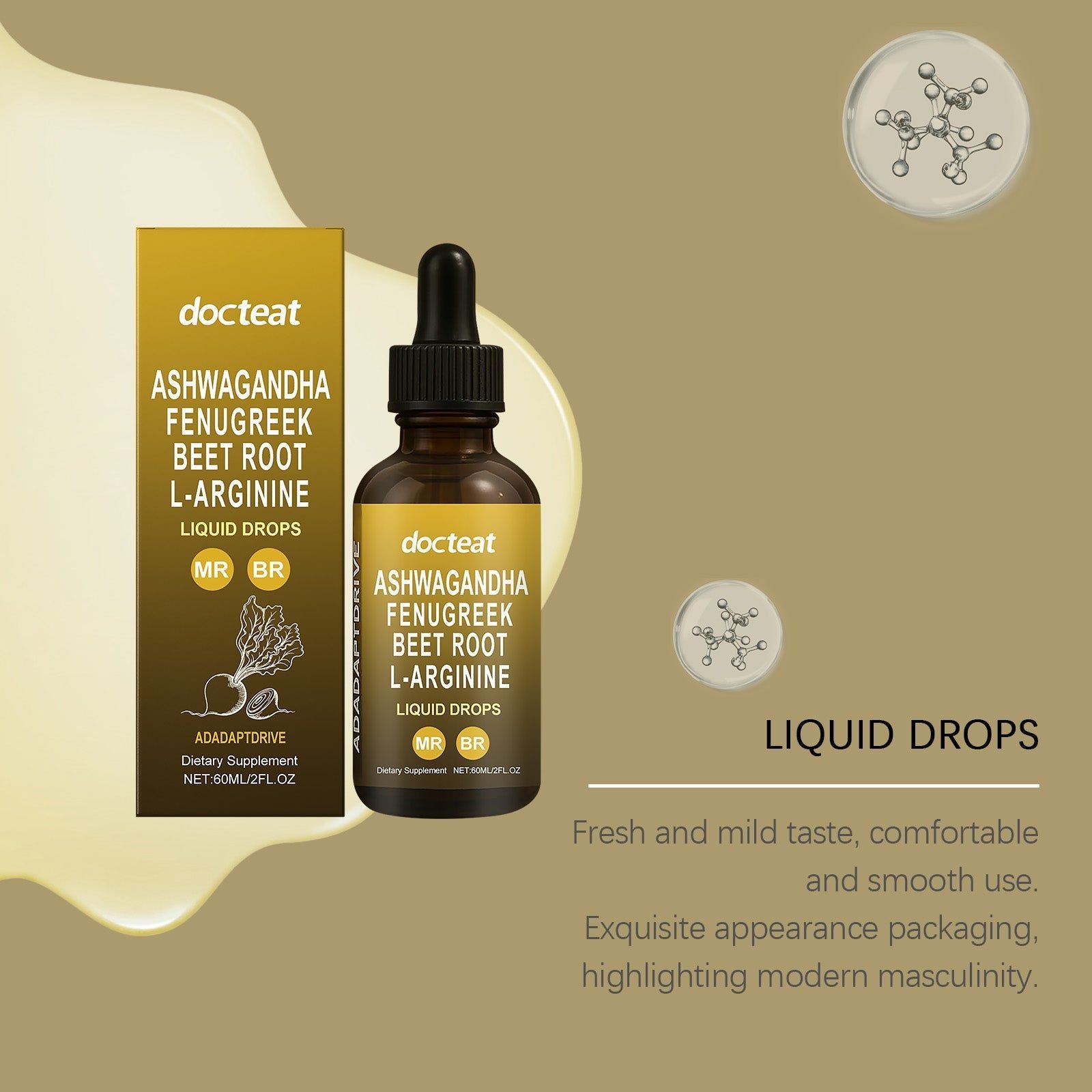 Boost Energy and Vitality with Maca Beetroot Body Care Drops, Natural Hormone Support ,60ml