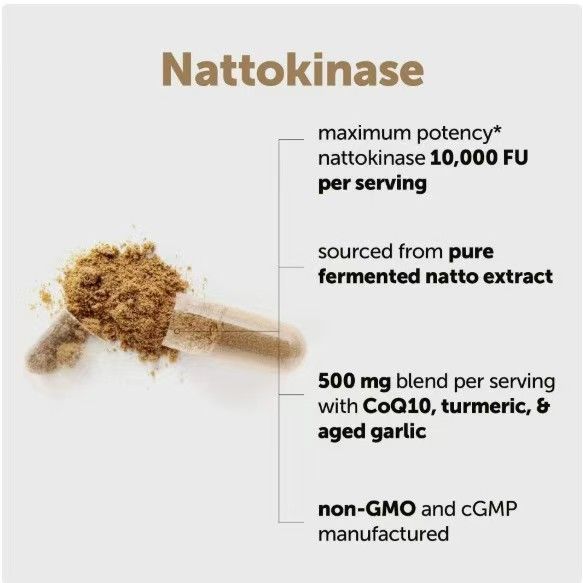 Nattokinase Dietary Supplement Capsules 10,000 FU, 240 Vegetarian Capsules