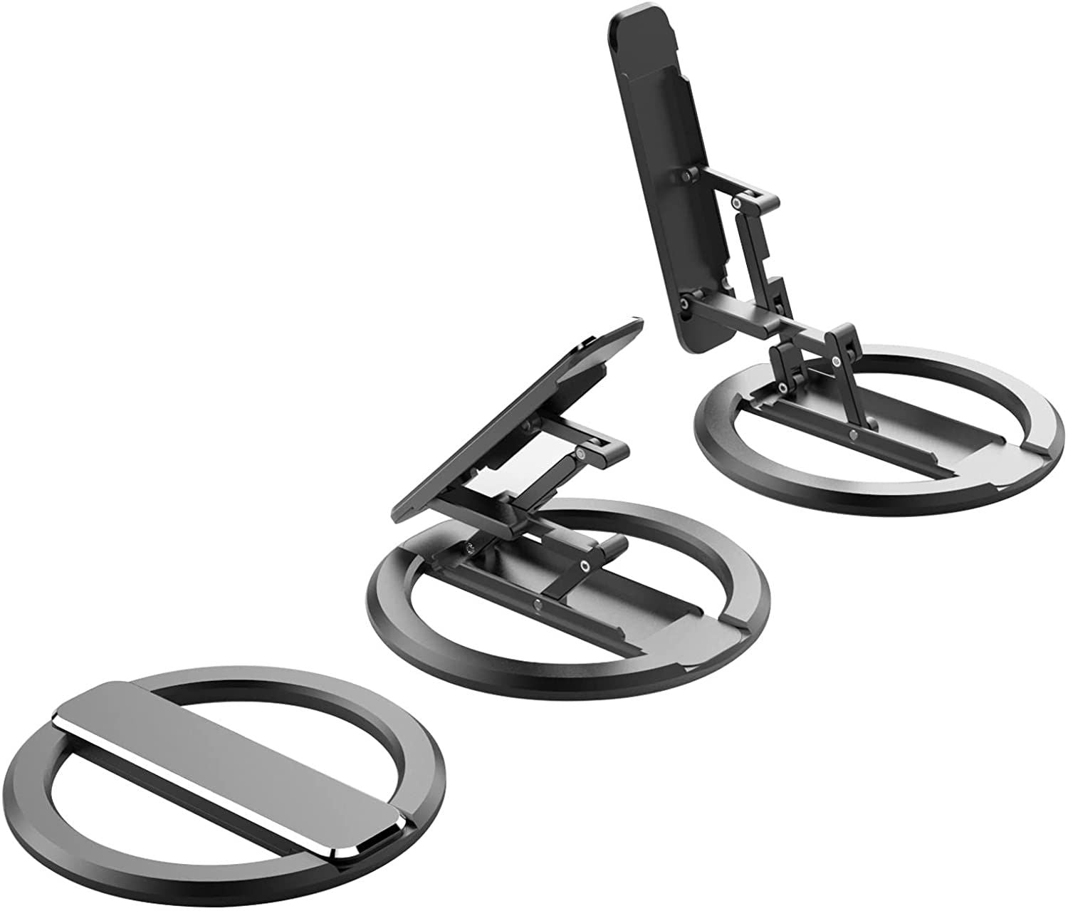 Magnetic Phone Holder Foldable Desktop Ring Kickstand For Apple 12 13 MagSafe