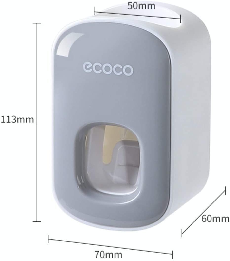 Automatic Toothpaste Dispenser Toothbrush Holder Wall Mounted Bathroom Storage
