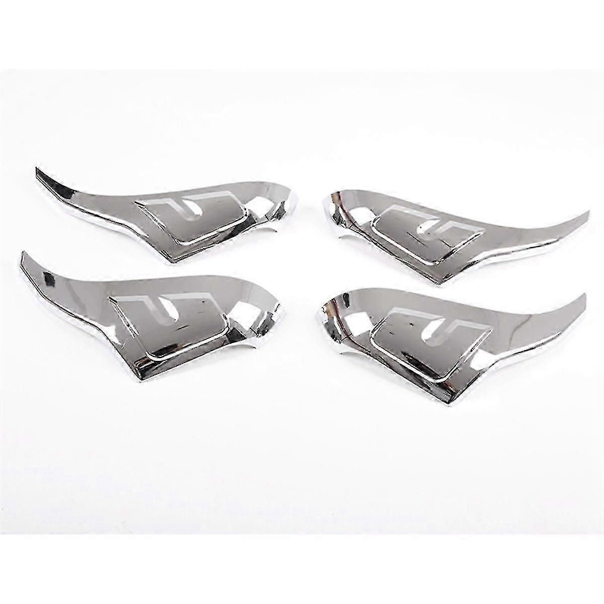 4 Pcs Silver Tail Light Cover Decorative Cover Protective Cover For 07-21 Decoration Accessories