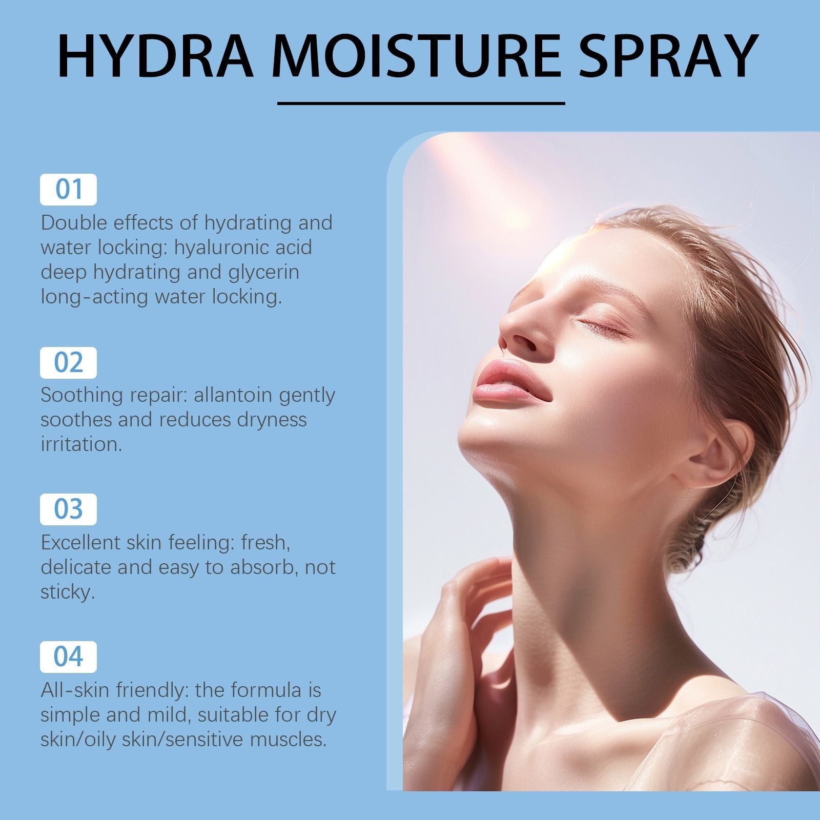60ml Hyaluronic Face Mist with Hydrating and Radiant