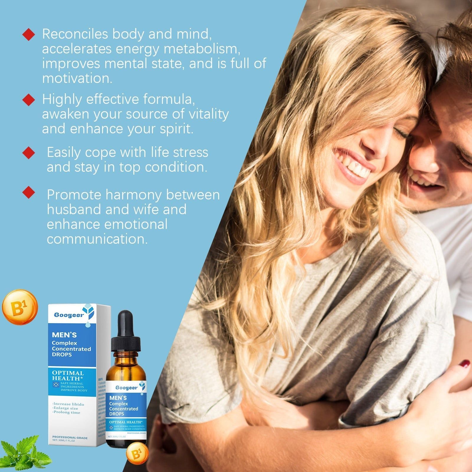 Men's Body Care Drops, Boost Metabolism, Enhance Confidence, Ignite Passion ,30ml