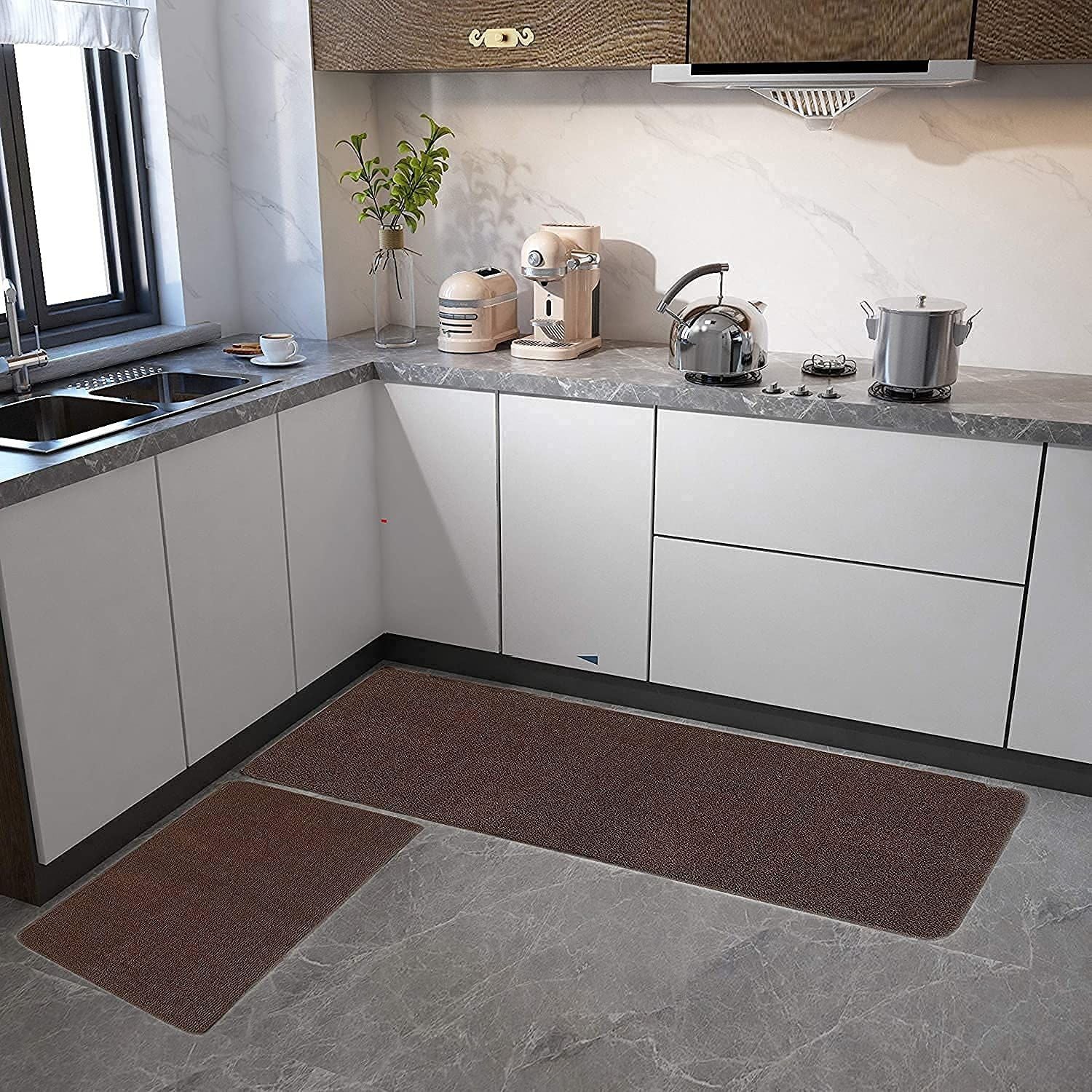 AIESY® 2pcs Micro Anti Slip Soft Runner Door Mat for Kitchen