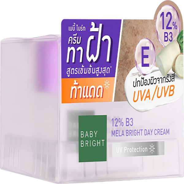12% B3 MELA BRIGHT DAY CREAM 50G <br/> BABY BRIGHT (F)