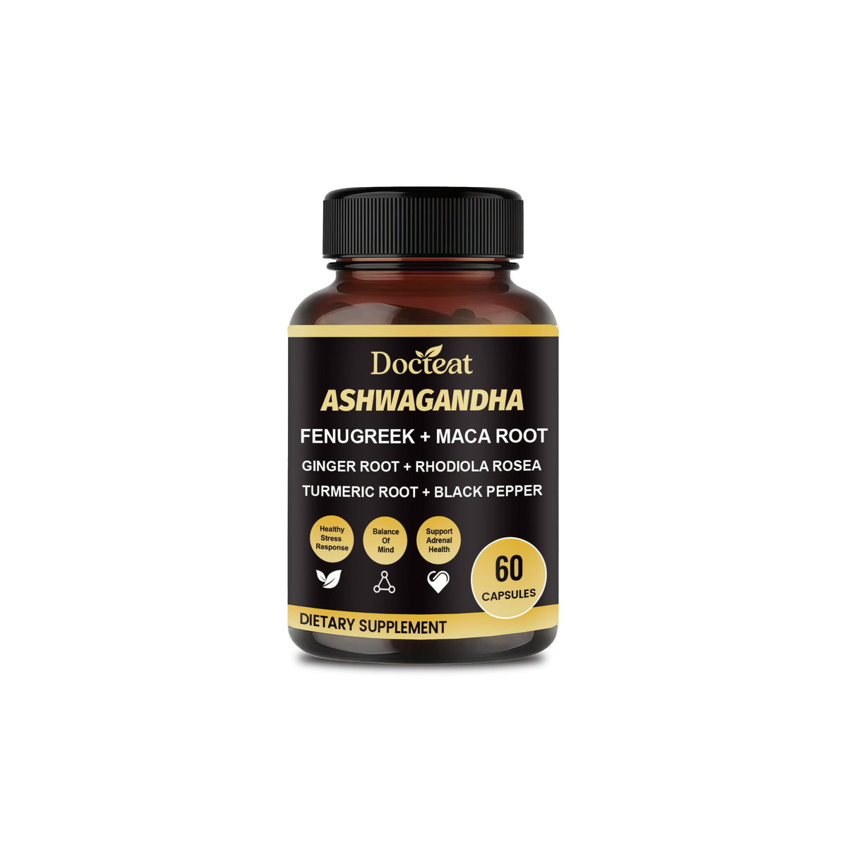 Boost Your Body Care with Ashwagandha Capsules, Relieve Stress & Balance Mood ,60 capsules