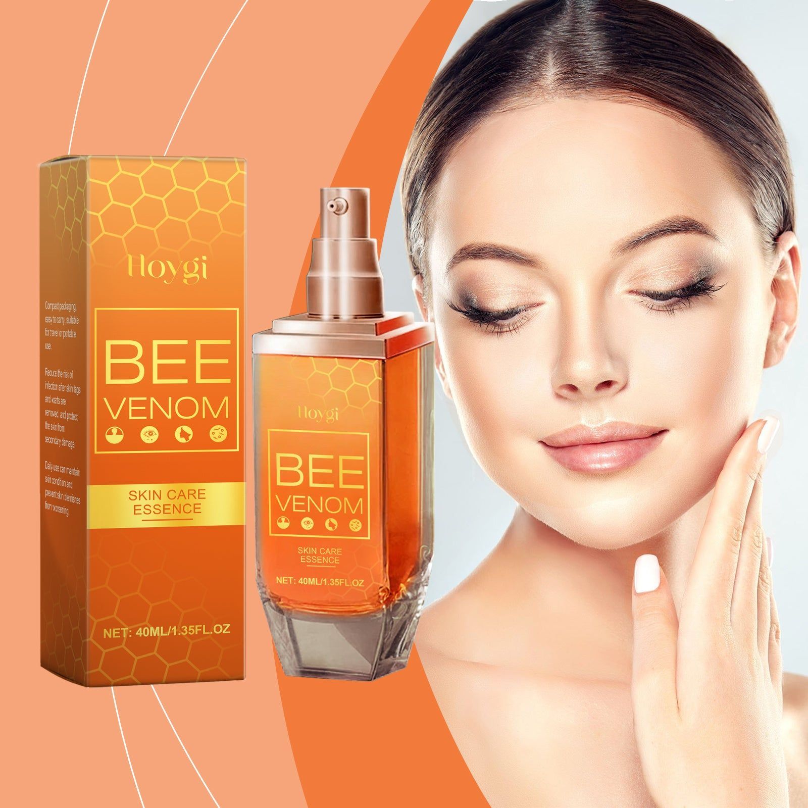 Beespoison Keyu Essence Skin Care, Gentle Wart & Mole Remover, Moisturizing, Repair ,40ml